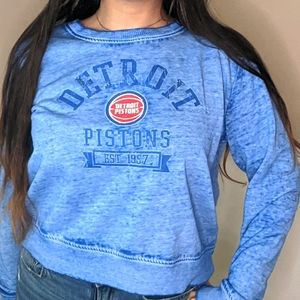 Cropped Detroit Pistons sweater